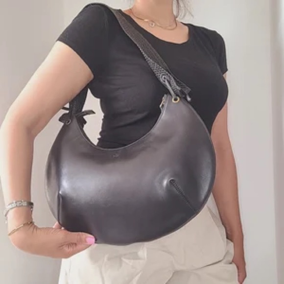 Gucci Bamboo Ring Leather Handbag
